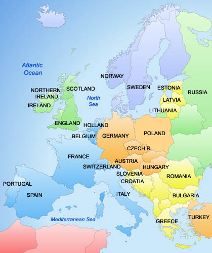 map of europe