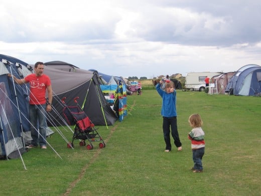 Messing about by the tent