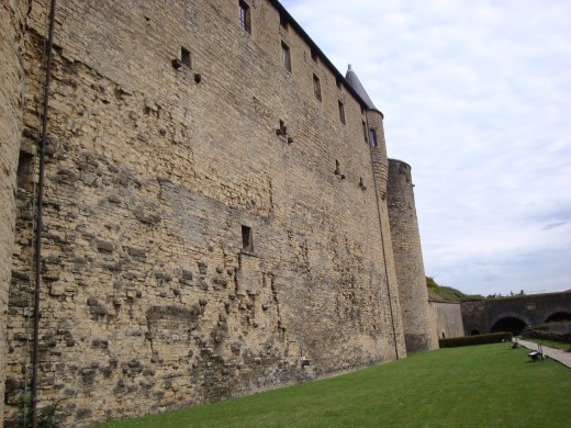 The main frontage at Sedan's castle