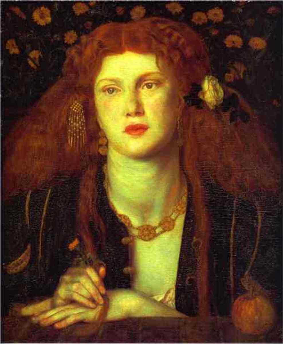 "Bocca Baciata" by Dante Gabriel Rossetti—1859. A perfect example of a bohemian-styled woman.