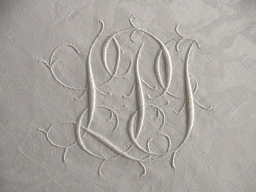 Triple Monogram "Sitting on top of the cloth"