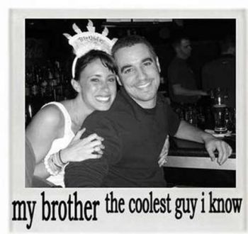 Casey Anthony with her brother, Lee Anthony. 