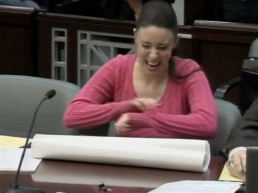 Casey Anthony laughs while facing death penalty