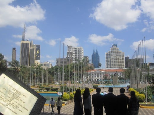 Nairobi..i took this shot while I was standing at KICC..