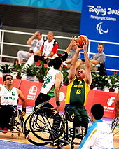 Wheelchair basketball is a popular sport.