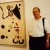 My hubby standing next to a Miro painting. My hubby standing next to a Miro painting.
