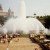 This water fountain kept performing a water ballet to music. This water fountain kept performing a water ballet to music.