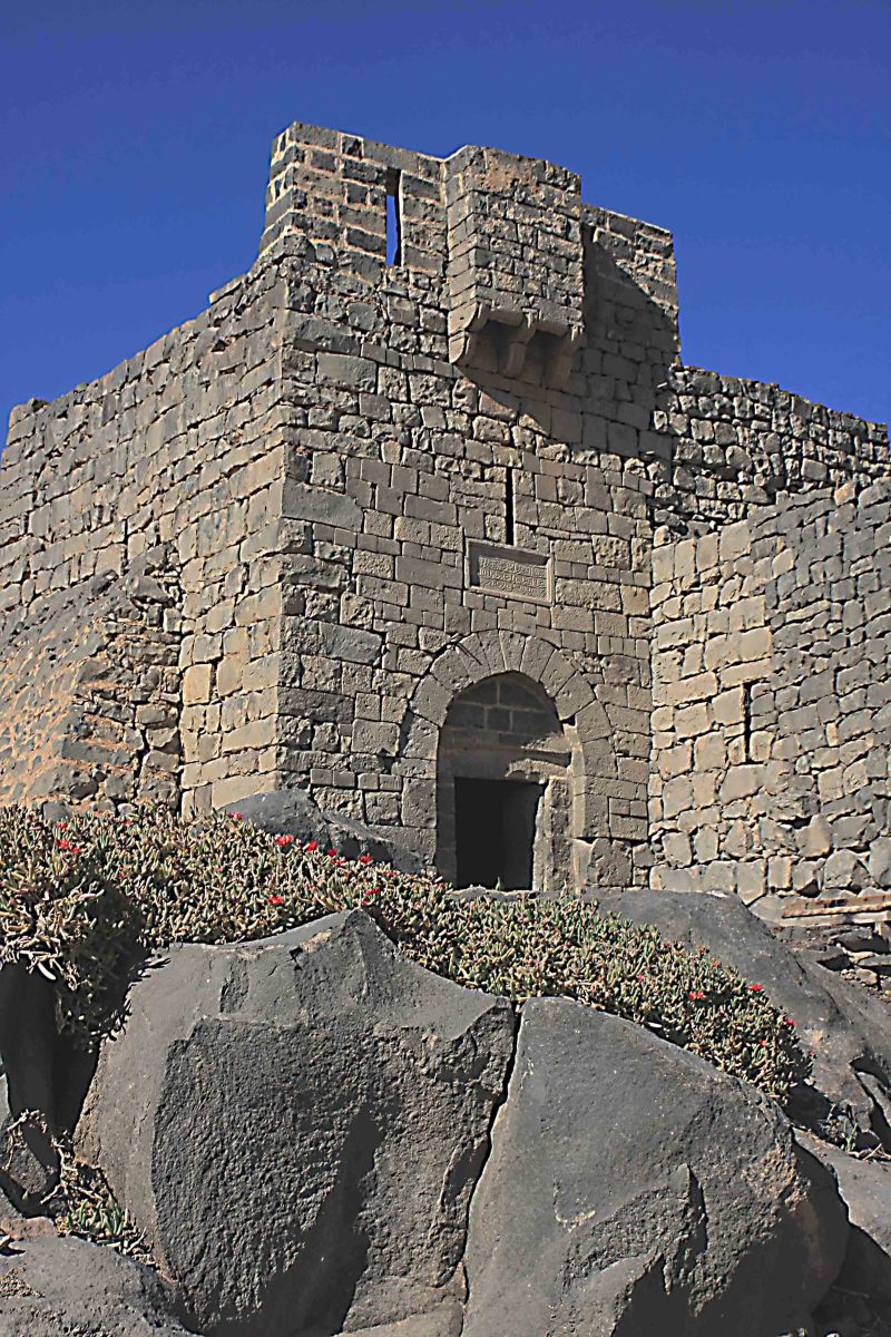 The Great Gatehouse at the Blue Fort. Lawrence of Arabia lived in a room above this gatehouse during the First World War Arab / Turk conflict