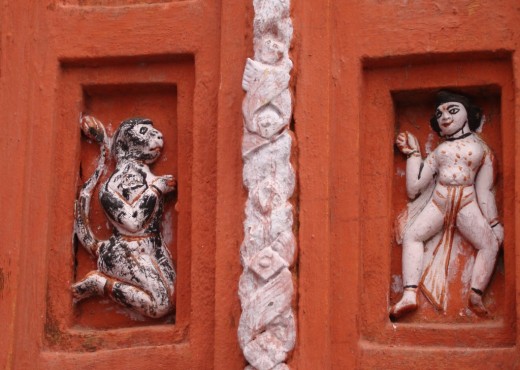 stucco work Lakshmi Narayan temple