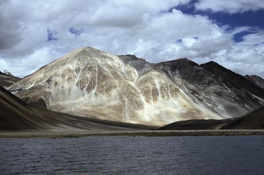 Amazing and unique Pangong Tso Lake in Leh Ladakh
