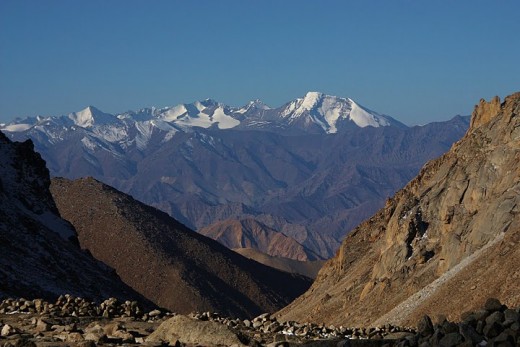 Chang La Pass on way to Pan Yoong Lake