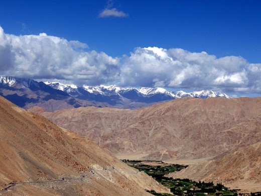 Though the road from Srinagar to Leh is bad and there are very few petrol pumps in between but the views on the way are breathtaking. This is only a pic imagine how would be real view.