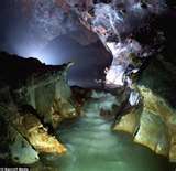 Underground caverns that are vast