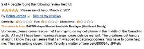 The perils of bacon bandage!