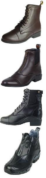 Pictured Top to Bottom: Saxon Equileather, Ariat Heritage, Ariat Performer III, Ariat Volant