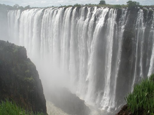 The Victoria Falls in Zambia