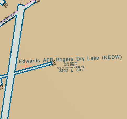 The Edwards AFB runway is at 2302ftt above sea level