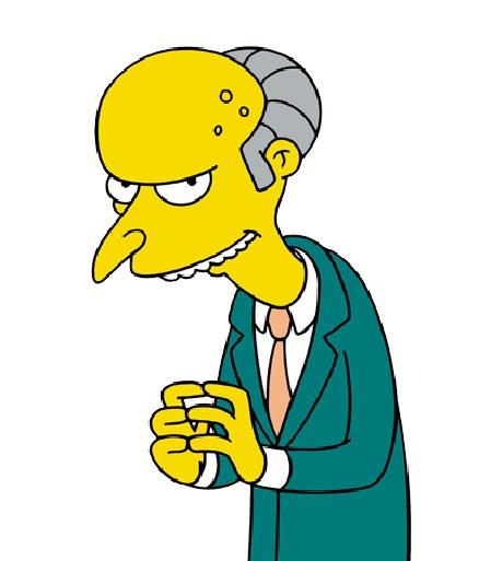 Mr. Burns From "The Simpsons"