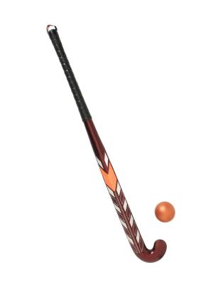 Field hockey, which is still played, was effected using a stick and a ball as shown above. These proved to be ineffectual on the high speed game on ice.