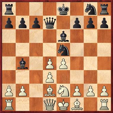 Black to play: Unusual smothered mate in the opening