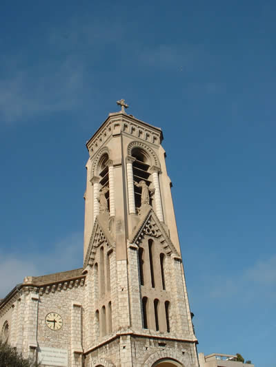 The bell-tower of St Joseph's church, Beausoleil