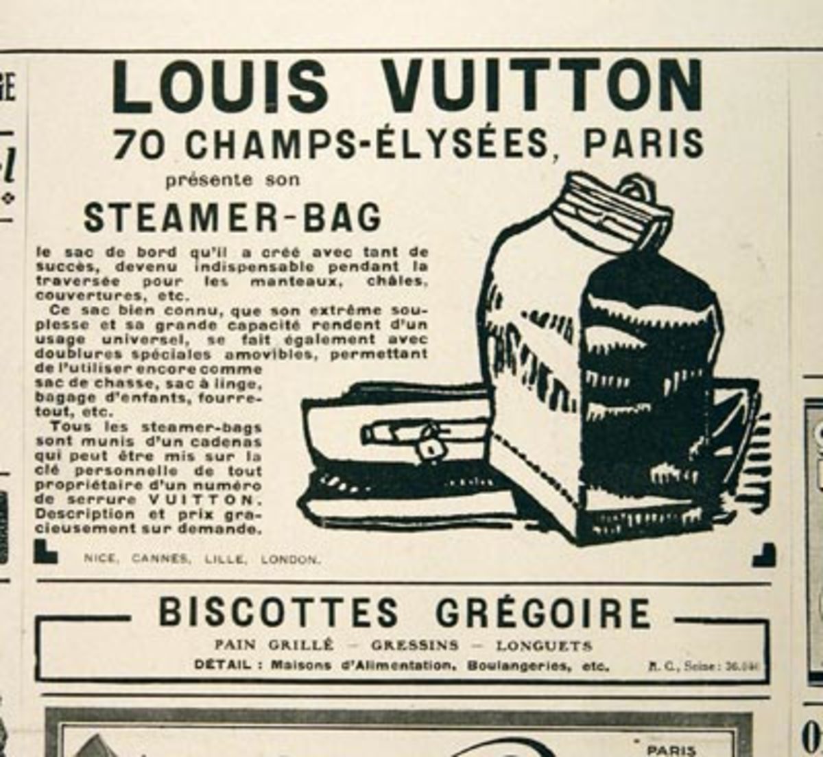 Louis Vuitton Bags and Suitcases Original Vintage Poster 1927 -  UK