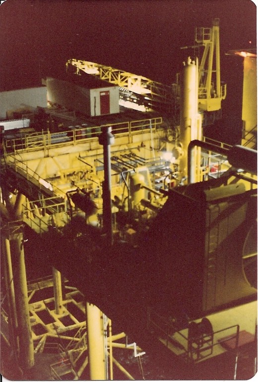 Shot from the flare boom