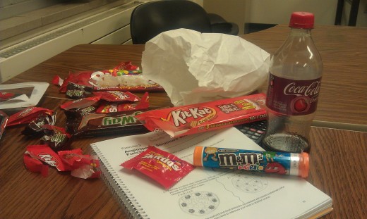Yes, this is a real picture from an all-nighter before a biology exam.  Let's just say I learned everything the hard way.