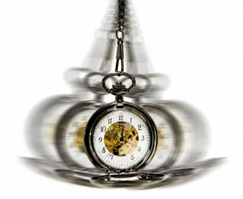 Most people imagine hypnotist using a tool, like the one here, swinging in front of their face, to put them in a hypnotic trance. It is used to help you focus. Some have even used a light or a flickering candle.