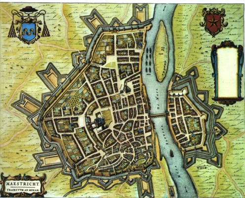 Maastricht, 'Dutch city maps', edited by Willem and Joan Blaeu, 1652