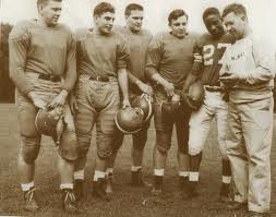 Willie Thrower and his Michigan State teammates.