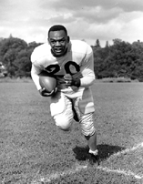 George Taliaferro was the first black quarterback selected in the draft.  (1949)