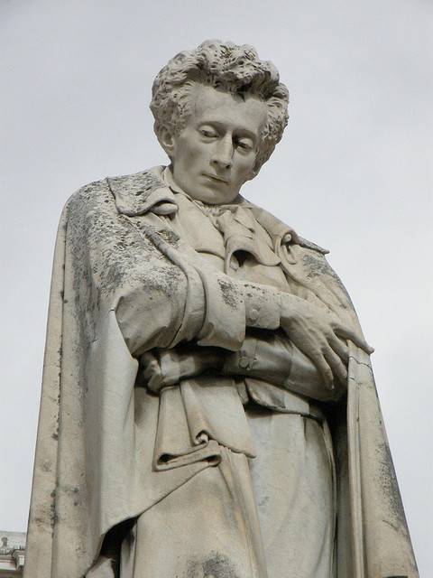 Statue of Giacomo Leopardi