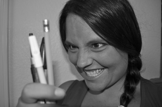 The urge to write can hit you anywhere at anytime.... get those writing utensils ready so you are well prepared!
