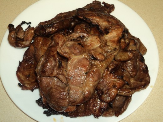 Finished Pork BBQ Ready To Eat