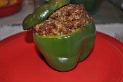 Changing it up - Stuffed Bell Peppers for supper