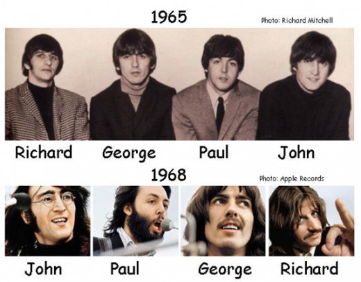 Beatles thru the years