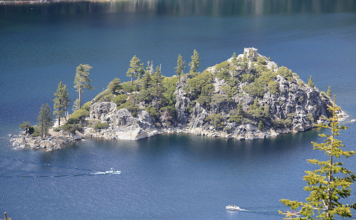 Fannette Island in Emerald Bay in Lake Tahoe 