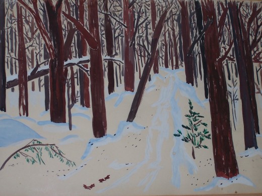 My Woods Painting