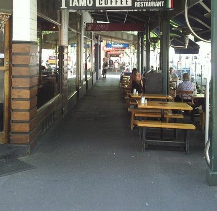 Lygon Street in Carlton is lined with cafes and restaurants