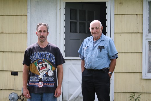 Dad (right) with Little brother, David Jr.
