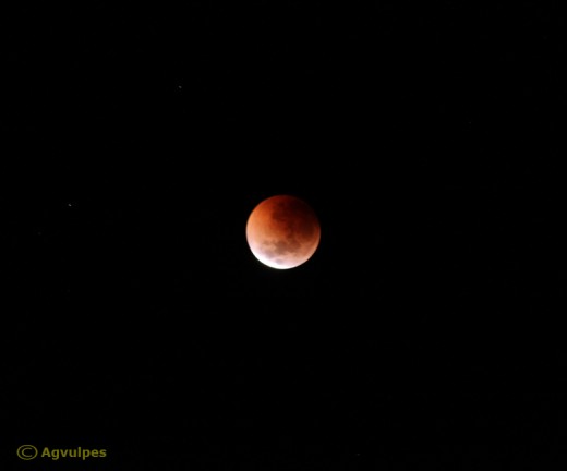 The last rays of Sunshine about to leave the Moon - nearing Total Lunar Eclipse!