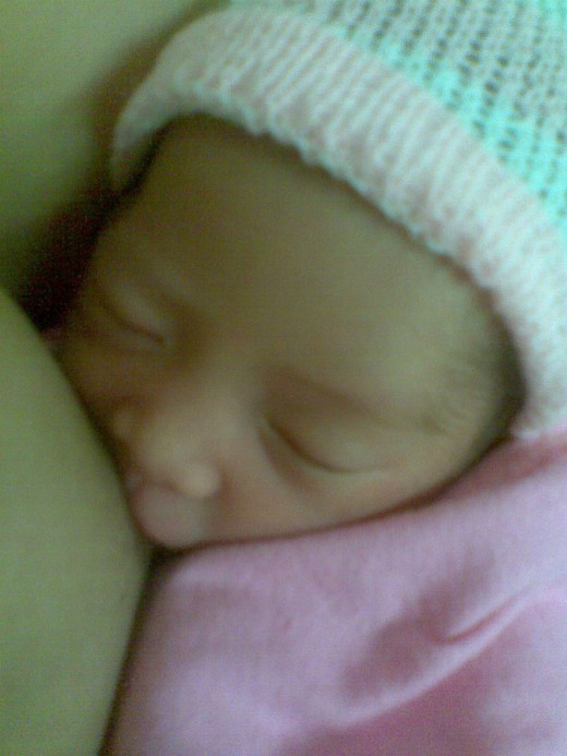 My baby Yna breastfeeding