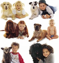 Kids with pets