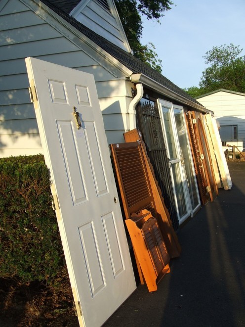 We Saved the Doors that we replaced for the sale