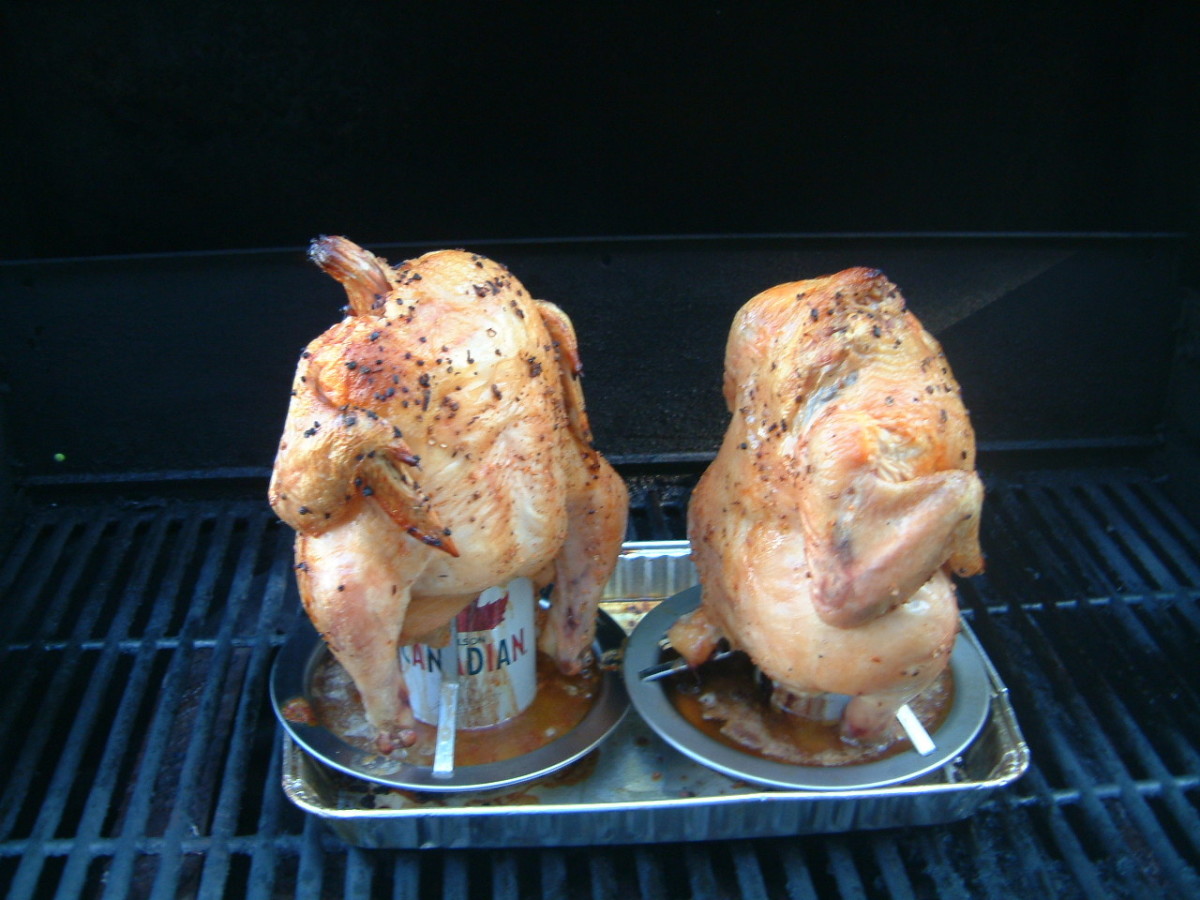 Beer Can Chicken Made On Your Barbecue Grill