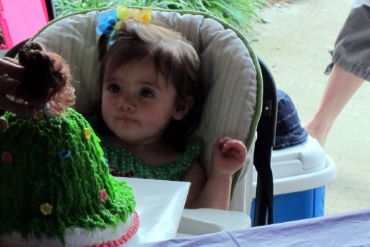 Emily and I spent the afternoon celebrating Penny's very first birthday today
