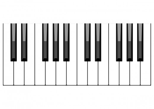 Клавиши фортепиано картинки для сольфеджио