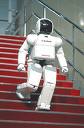 ASIMO, the humanoid robot of Japan. This robot can shake hands and mimic actions by humans.