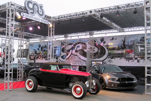 The Galpin Auto Sports display at the Barrett-Jackson Auto Auction in Orange County, CA.